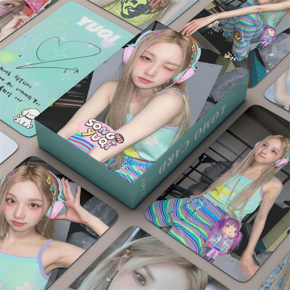 

55 шт. / Комплект Kpop GIDLE Lomo Карты Элегантный пакет HD GIDLE Song YUQI Фотоальбом Фотокарточка Карточка
