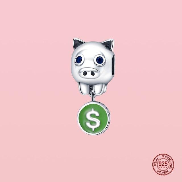 Pendentif en argent sterling 925 avec perles pour bracelet et collier Panjia originaux, bijoux pour femmes