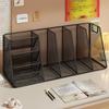 Large Capacity Desktop Bookshelf Office Desk Storage Organizer For Office Stationery