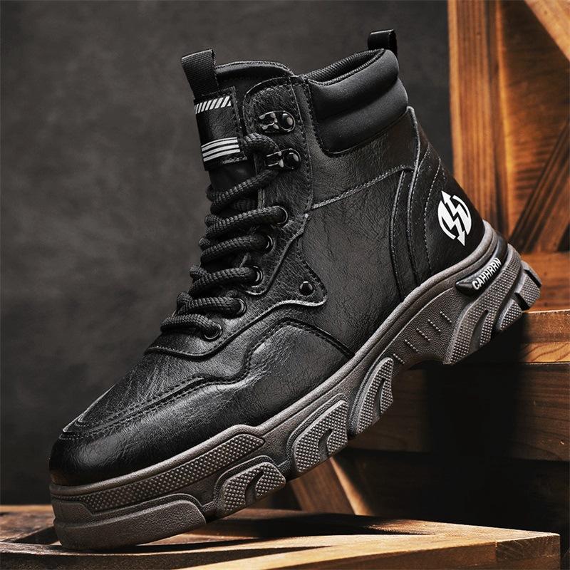 New Martin boots men's outdoor tooling shoes men's high-top locomotive men's boots autumn and winter old platform trendy shoes
