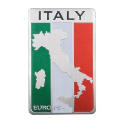 3D 3D Aluminum Alloy Flag Emblem Car Body Decal Sticker for Car Motorcycle Italy Fiat/Abarth Etc 500 595 Cinquecento (Italy)