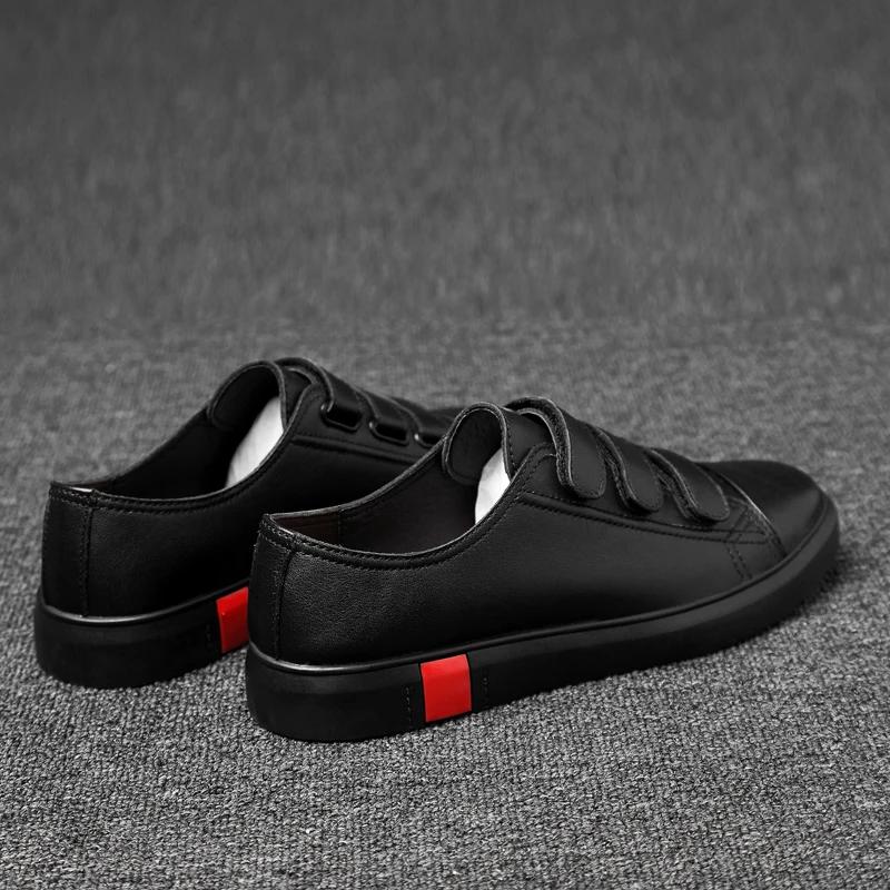 Fashion New Fashion Trend Men Shoes Fashion Korean Style All-match Genuine Leather Mens Casual Shoes Comfortable Classic White Sneakers