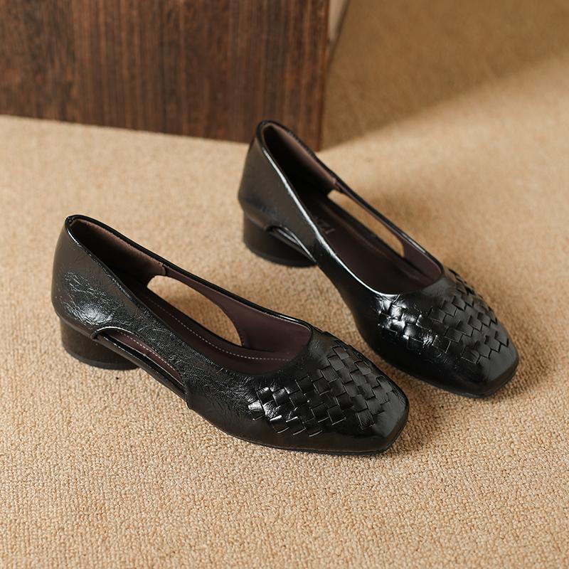 

Fashion Vintage Elegant Women Shoe 2025 Summer New Woven Temperament Sandals Women Roman Single Shoe Fisherman Women Shoe 35