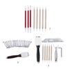Leather Stamping Tool Leathercraft Carving Kits Leather Craft Hammer Leather Carving Embossing Tools for DIY Craft