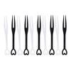 100Pcs/Bag Fruit Fork Mini Clear Plastic Forks Home Dining Food Cake Fruit Fork