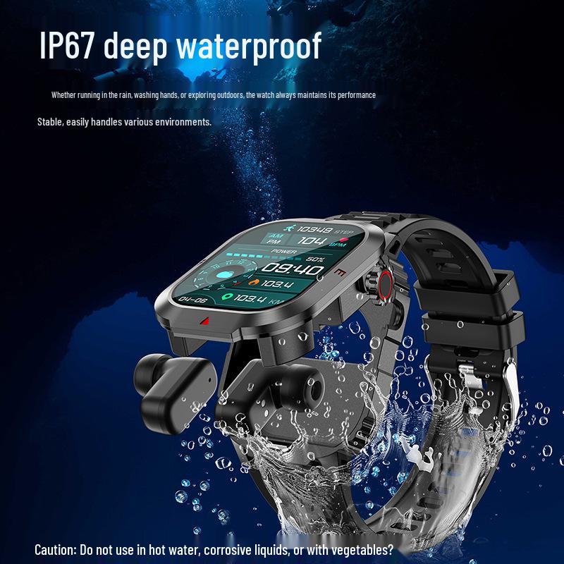 S8 Unisex Smart Sports Watch: Waterproof, Touchscreen, Bluetooth Calls, Blood Pressure & Heart Rate Monitor