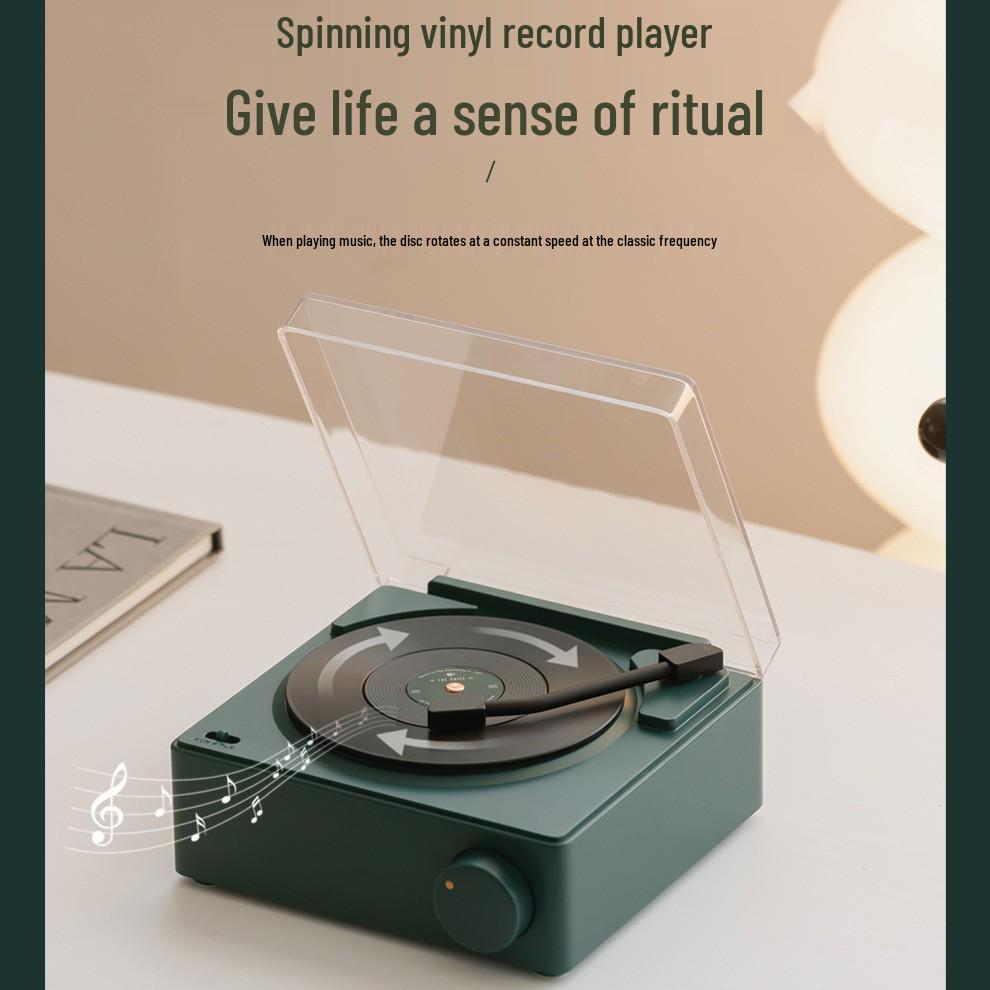X11 Multifunctional Bluetooth Atomic Alarm Clock & Speaker with Vinyl Record Design
