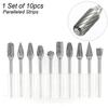 3*6mm Metal Çizim Tungsten Karbür Freze Kesici Döner Alet Freze CNC Gravür Aşındırıcı Aletler Metal İşleme Frezeleme Parlatma