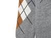 European Fashion Casual Knitwear with Vertical Rhombus Pattern