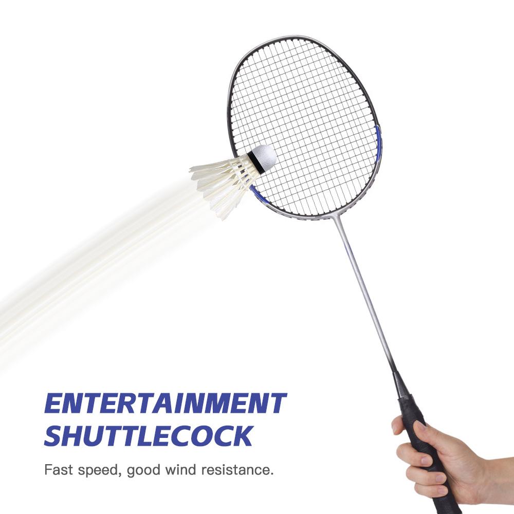 Feather Shuttlecocks for Badminton Outdoor 12 Pack Beginner Training Badminton Shuttlecocks Suitable for Indoor and