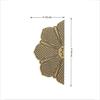 Ethnic Flower Carving Design 20.32 Cm Brass Door Handle Pair, Brass Main Door Handles, Standard, Pack of 2