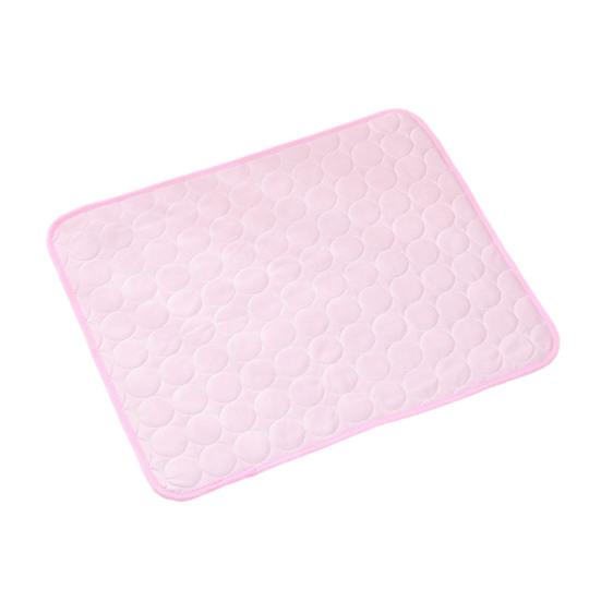 

Летний охлаждающий коврик для собак, моющийся, самоохлаждающийся коврик из ледяного шелка для маленьких и средних собак, кошек, противоскользящий коврик для сна, для ящика, кровати, пола, автомобильного сиденья S розовый