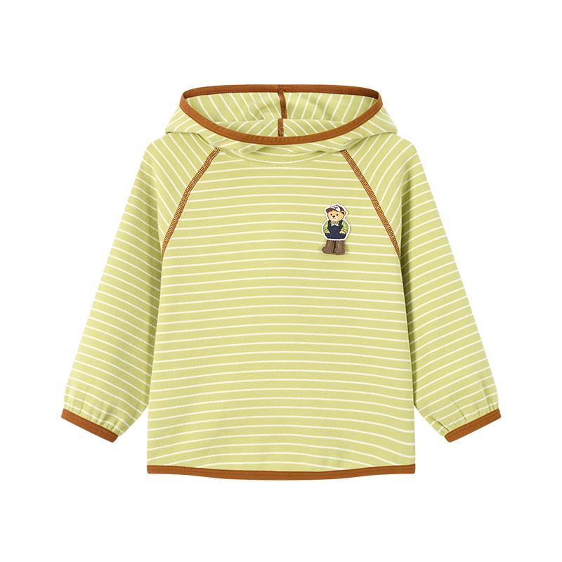 Teenie Weenie Kids Striped Hooded Long-Sleeve T-Shirt 90