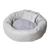 Round Pet Bed: Foldable, Washable, Warm Pad for Cats, Kittens, Puppies, and Dogs - Suitable for Autumn and Winter.