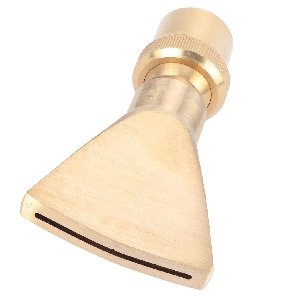 Brass Narrow Fan Jet Water Fountain Nozzle Spray Head Adjustable Pond SprinklerG1 Male Thread