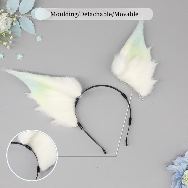 Plüsch Niedliches Tier Fuchs Katzenohr Stirnband Cosplay Kopfbedeckung Cartoon Haaraccessoires für Bühnenauftritt Comic-Con Party