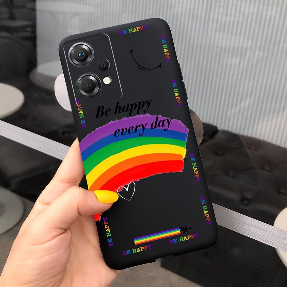 For One Plus Nord CE 2 Lite Phone Case Soft Matte Silcione TPU Back Cover For OnePlus Nord CE2 Lite 5G Mobile Coques Flower Capa