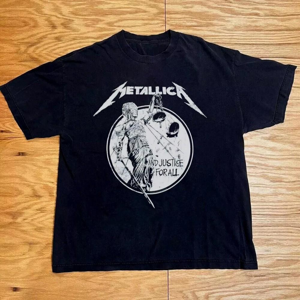 Metallica And Justice For All Unisex Black Cotton Tee S-4XL Unisex T-Shirt