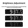 Temperature Display LED Digital Alarm Clock Week Display Electronic Table Clock  Study Room