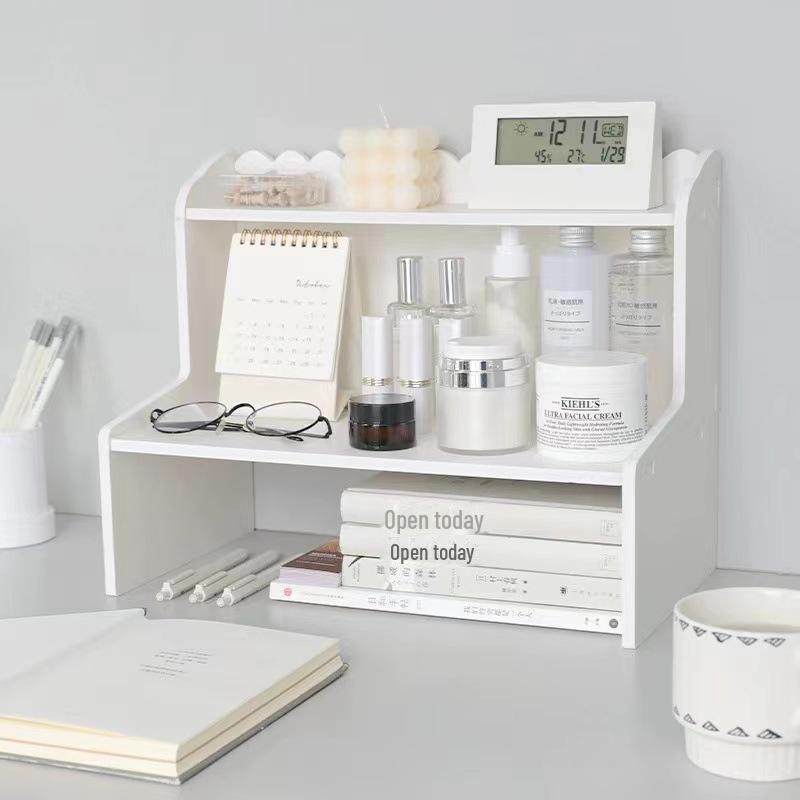 Inspired Double-Layer Desktop Storage Rack for Dorm or Office