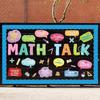 Fancy Land Math Talk Bulletin Board Set for Classroom Decorations Educational Math Interactive Discourse Cutouts for Elementary Middle School