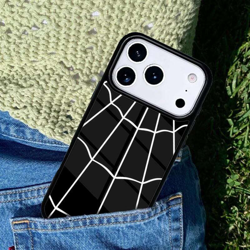 Spider Webs Phone Case For iPhone 17 AIR 16 Pro Max 15 14 Pro 11 12 13 Shockproof Silicone Cover