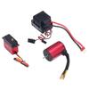 S3650 5200KV Brushless Motor Kit with 60A ESC 25KG Metal Steering Gear for 1 10 1 8 RC Car