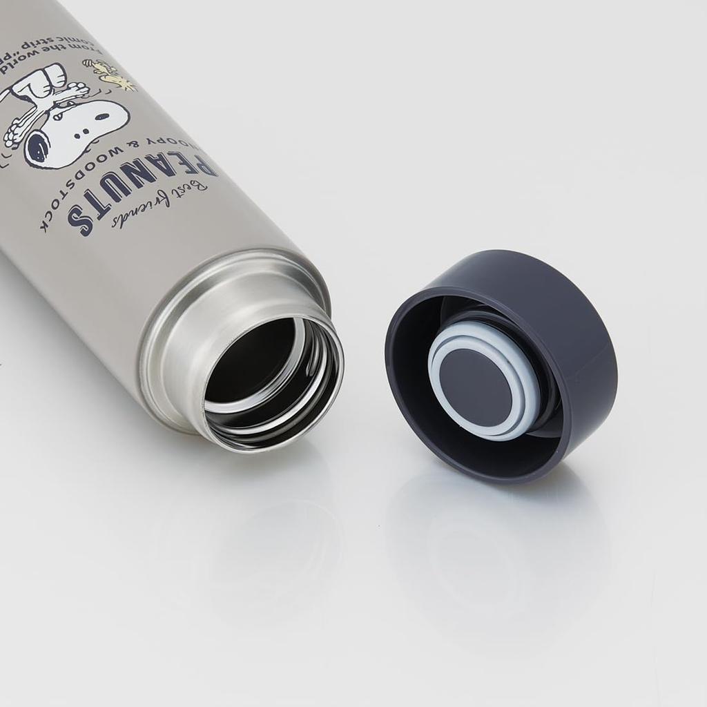 Skater Stainless Steel Snoopy PEANUT STYL4 Ultra-Lightweight Mug, 350ml, Badge,