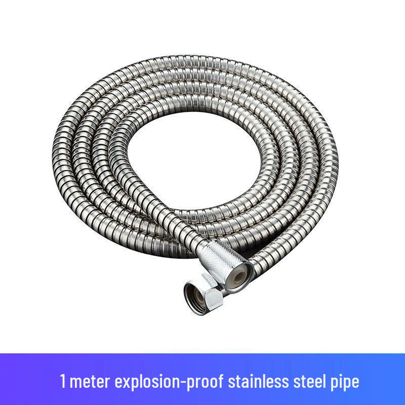 1.5/2m Stainless Steel Explosion-Proof Shower Hose with Universal Rain Shower Head