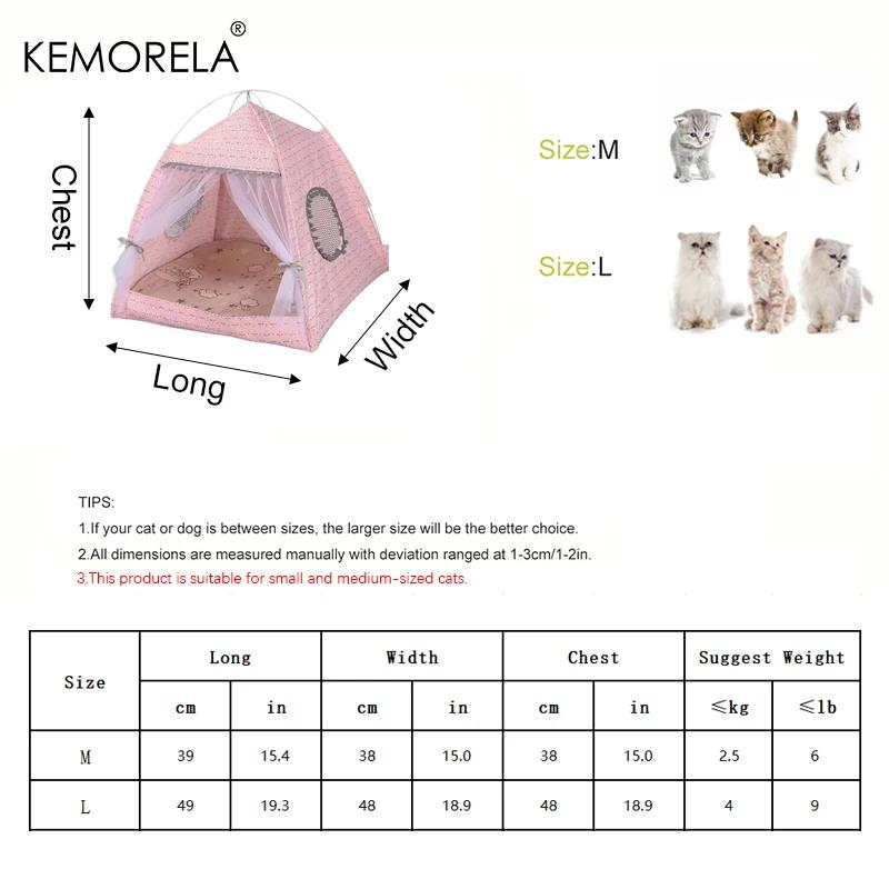 KEMORELA 1PCS Cat Broken Flower Tent Semi Enclosed Pet Tent Nest Universal For All Seasons Cat And Dog Nest Pet Supplies