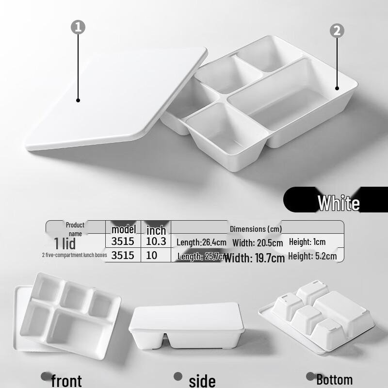 Sweet & Elegant Melamine Segmented Dining Tray