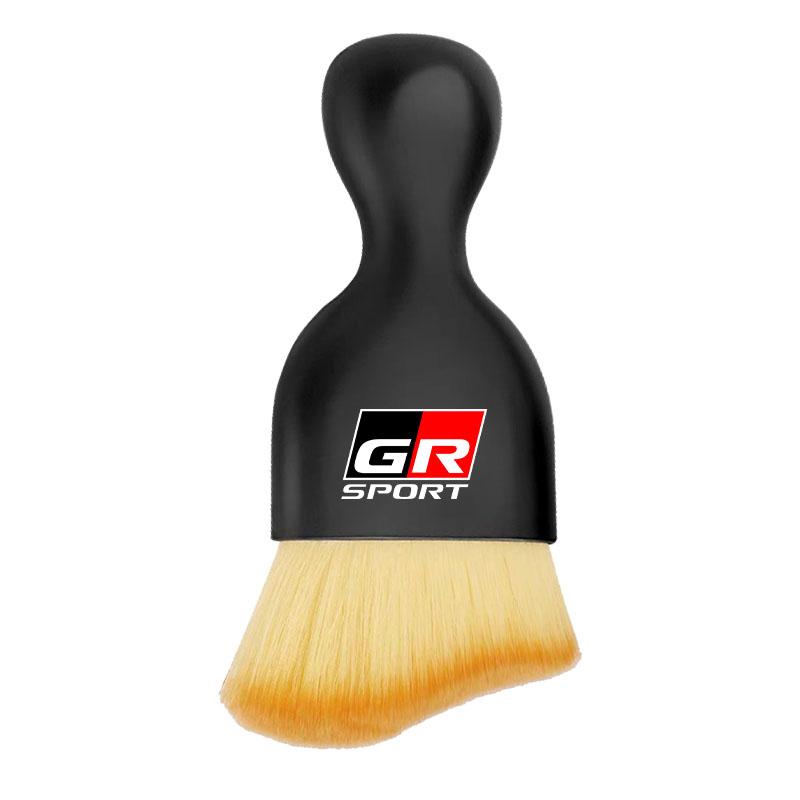Car Interior Cleaning Soft Brush Dust Remover Auto Accessories for Toyota GR TRD Yaris Hilux Corolla Prius Avensis Emblem Auris Rav4