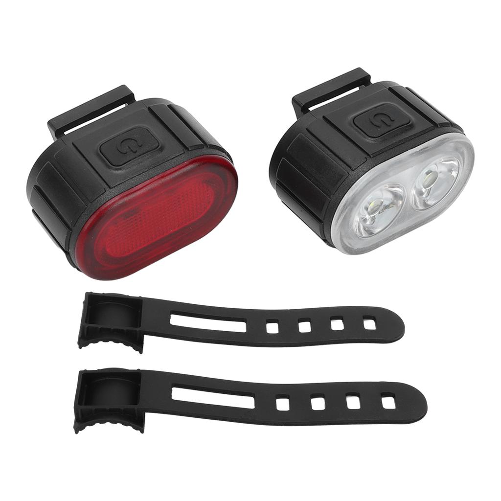 Bike Light Front and Back USB Rechargeable Bicycle Headlight Tail Light Set Outdoor Night Riding Lighting Equipment