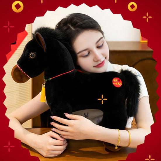 Horse Doll National Style Fabric Texture Auspicious Meaning Horse Figure Year of The Horse Blessings Soft Doll Toy
