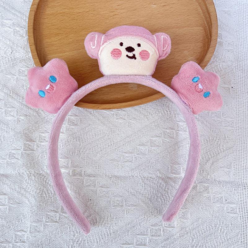 Adorable 2024 Cartoon Hair Tie & Plush Headband Set for Women - Cute Hair Accessories & Gift