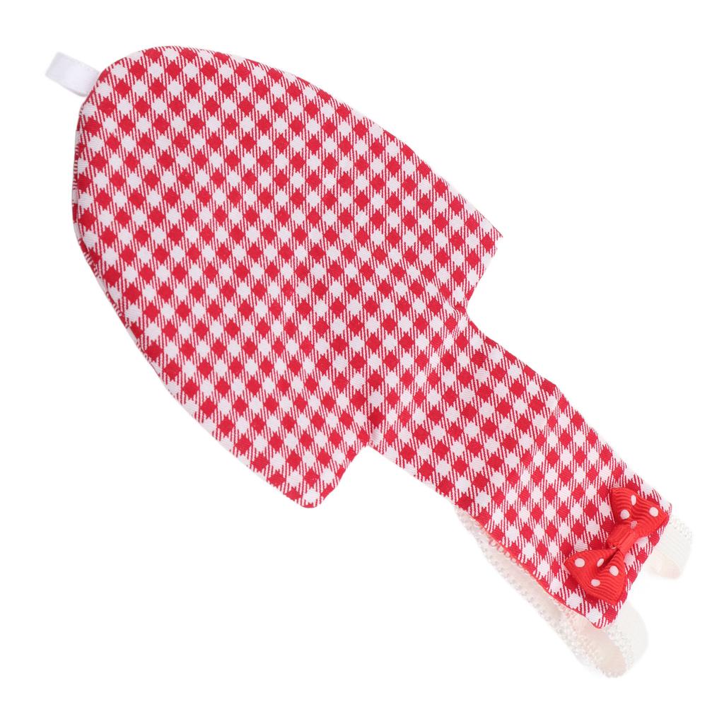 Bird Diaper Adjustable Red Grid Pattern Parrots Pilot Suit for Macaw Budgies ParakeetL Red Grid