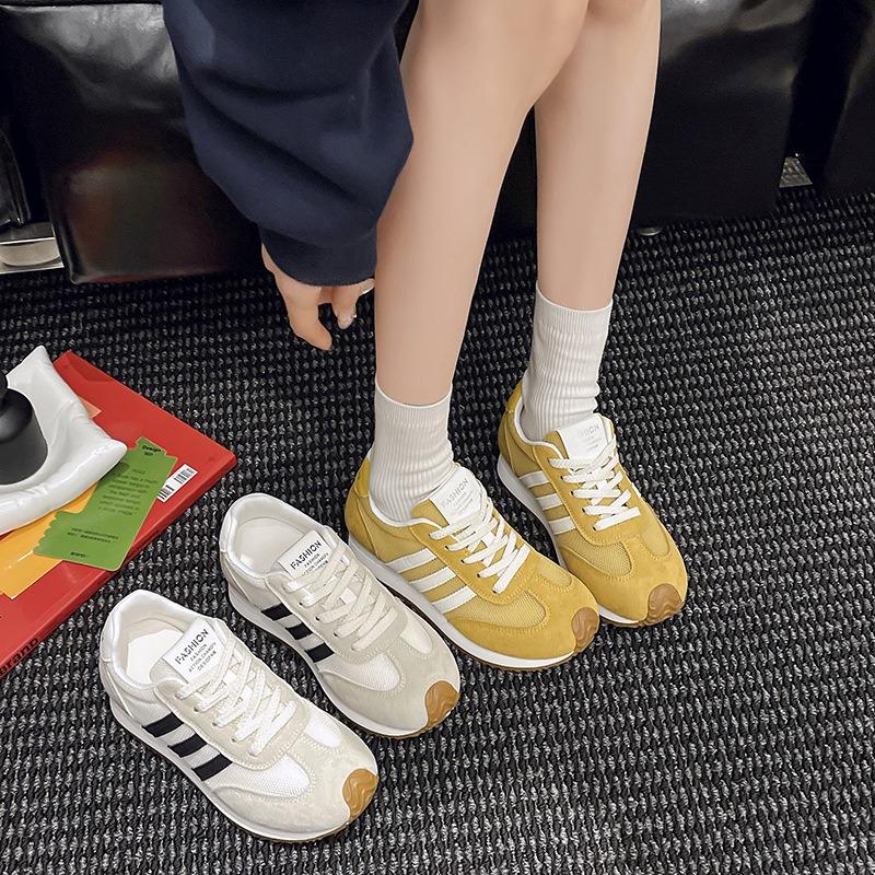 Thick-soled Mesh Breathable Women's Spring and Summer New Versatile Retro Thin Sports and Leisure Shoes