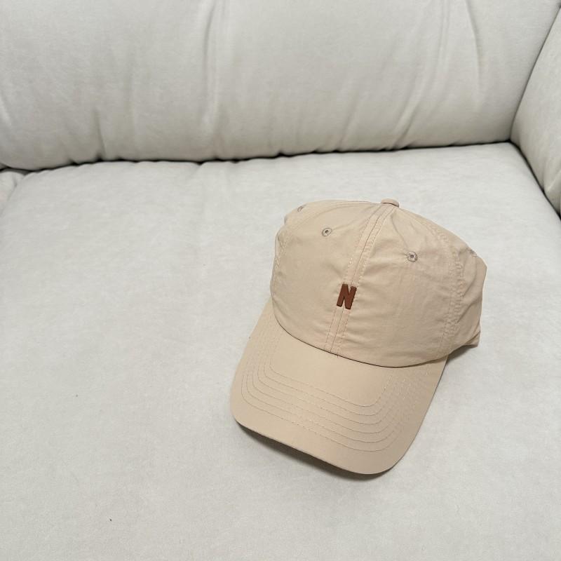 Summer Baseball Hat Male and Female Couple Shade Casual Versatile Small Letter Simple Soft Top Cap Embroidery