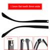 1Pair Eyeglasses Temple Arm Double Tooth Flat Teeth Tr90 Eyeglasses Replacement Anti-Slip Leg Glasses Repair Accessories