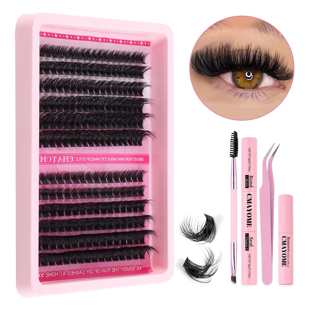 Dense D-Song Single Cluster False Eyelashes Daily Activities Diy Segmented Simulation Curled Eyelashes