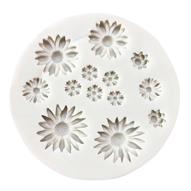 Daisy Wild Chrysanthemum Flower Shape Silicone Mold Baking Mold Cake Decorating