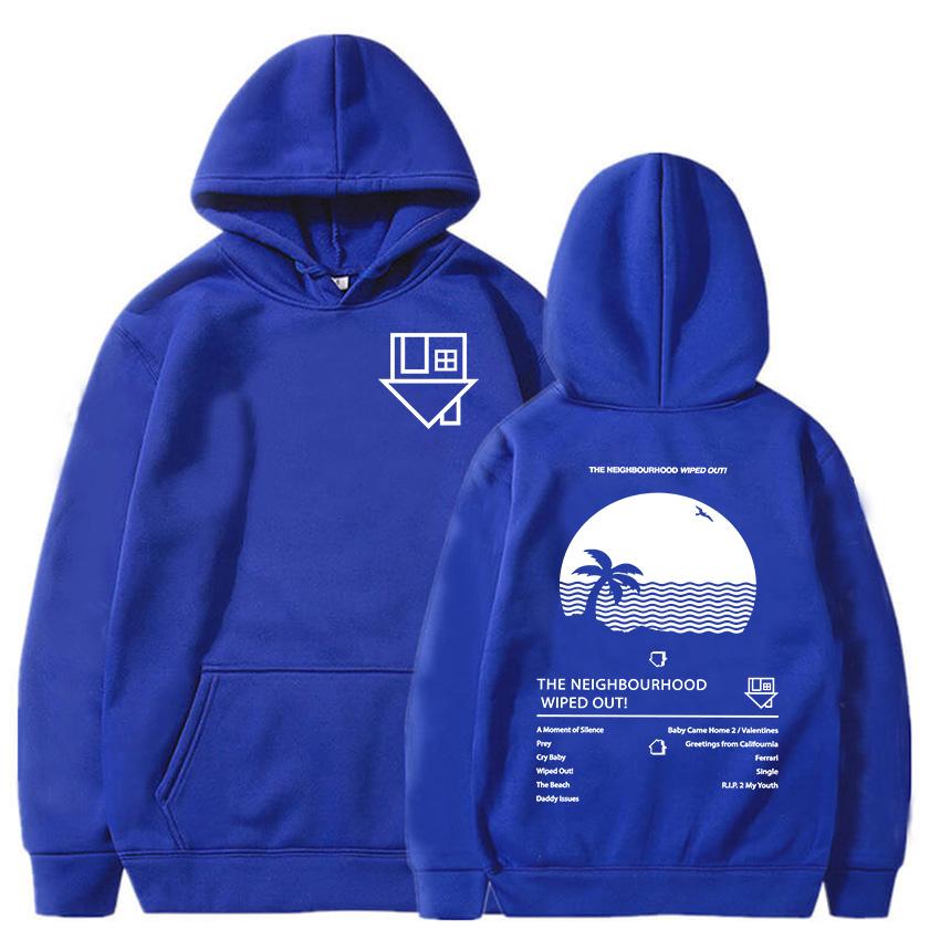 Album Wiped Out Felpe con Cappuccio da Stampa Felpe della Band del Quartiere Pullover con Cappuccio a Manica Lunga Abbigliamento Donna Uomo Sudaderas