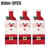 Holiday Knitted Wine Bottle Covers Christmas Sleeves Decorations for Wine Champagne Festive Gift Wrap Bottle Covers