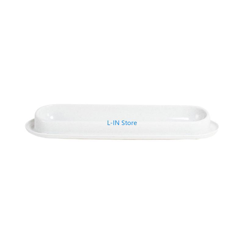 Slanted Bowls Small Dog 15° Tilted Water Feeding Dish 14in Long