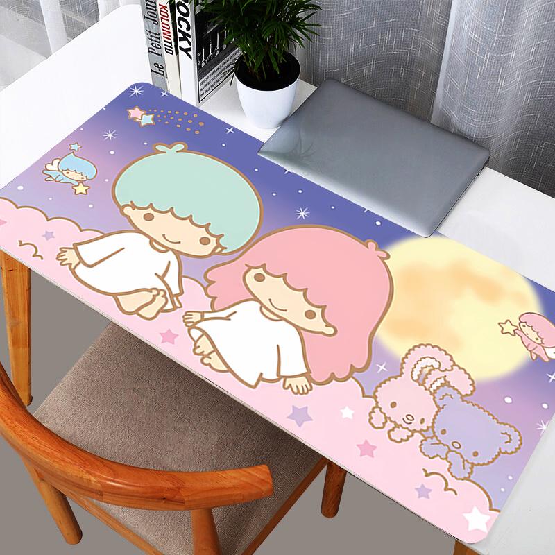 Little Twin Stars Anime Mouse Pads Gamer durable Computer Desk Mat Modern Table Keyboard Laptop Carpet New Gaming Mousepad