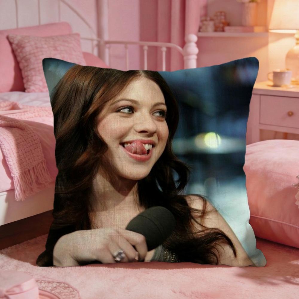 MMichelle TTrachtenberg Cushion Cover Premium Comfort Reversible Pillow Cove Two In One Design For Any Room Car Interior