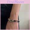 Handgefertigte Geometrische Edelstahl-Kettenarmbänder mit Perlen für Damen Herren im Hip-Hop-Stil