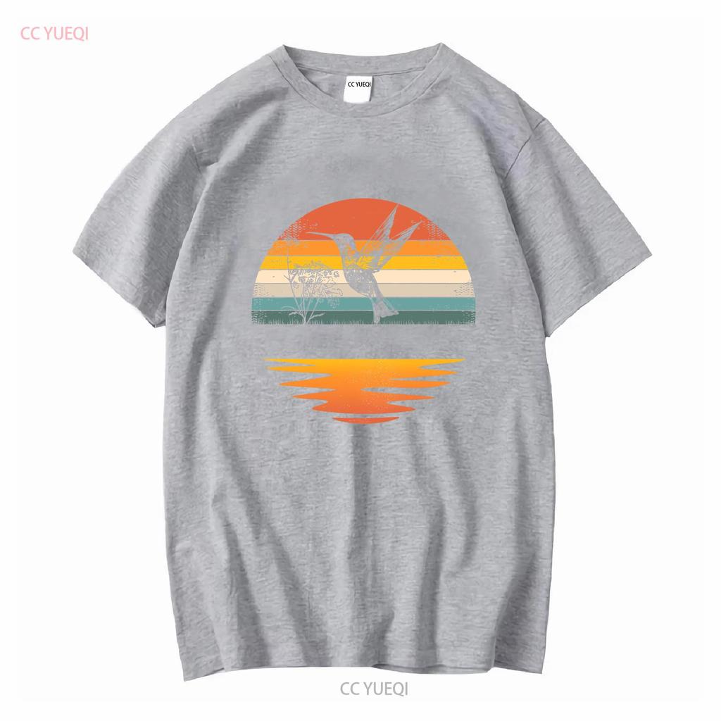 Hummingbird Vintage Retro Hummingbirds T Shirt vintage Washed designer clothes Versatile Casual Soft Top For Everyday Wear