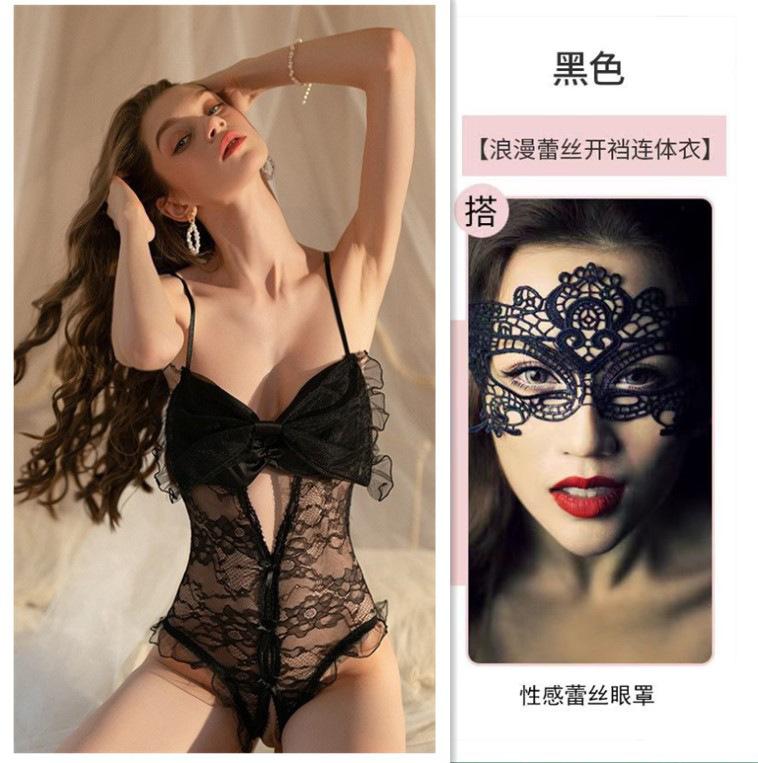 New spot sexy bride lingerie perspective temptation veil princess lace mesh suit uniform