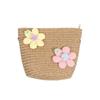 Cute Girls Kids Mini Straw Beach Shoulder Bag Lightweight Summer Crossboy Purse Small Wallet Handbag